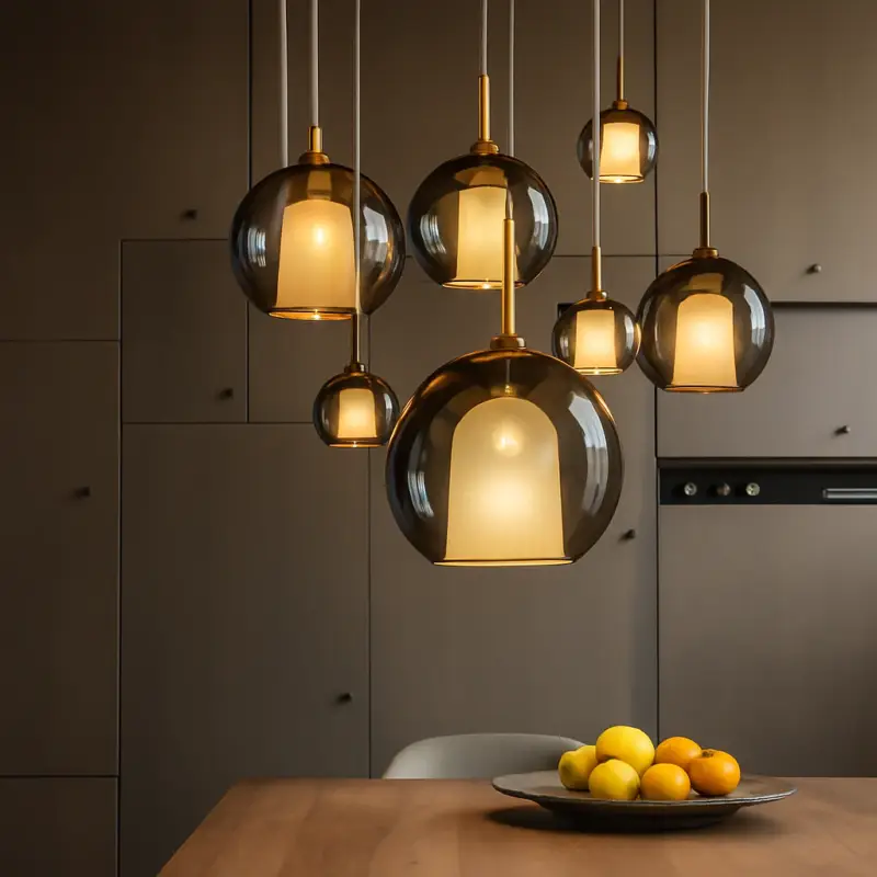 Livraison Express Modern glass pendant light for decorative indoor lighting