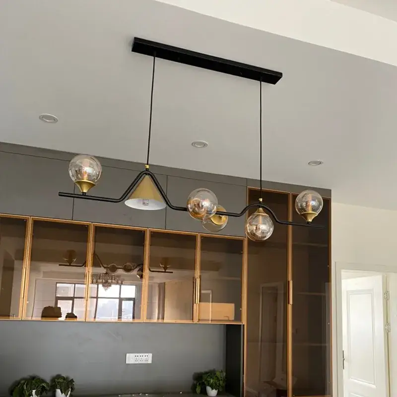 Haute Qualité Modern glass led chandelier for decorative interiors