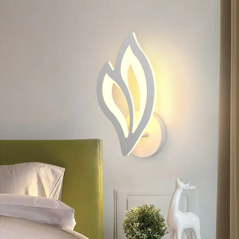 Modern led leaf wall light for indoor lighting Meilleure Vente