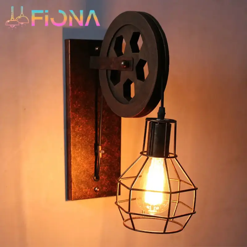 Adjustable retro industrial wall light for bar decor Solde