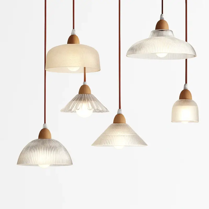 Modern glass chandelier for vintage-inspired indoor lighting Nouvelle Collection