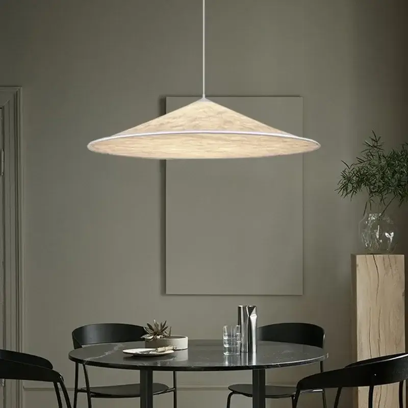 Modern silk pendant light for bars, restaurants and retro interiors Jusqu'à Épuisement Des Stocks