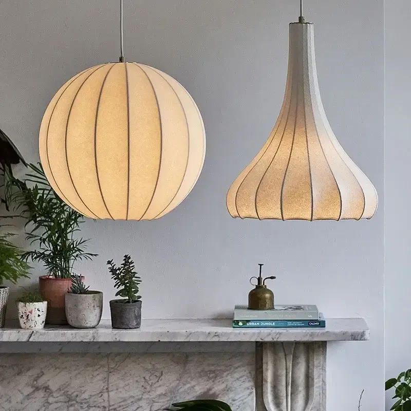 Wabi sabi silk pendant lamp for modern interior decor Must-Have