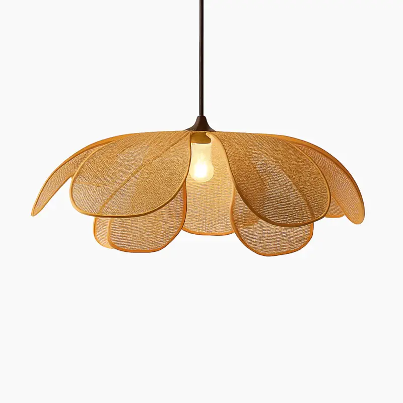 Woven rattan pendant light for an elegant and modern decor Offre Limitée