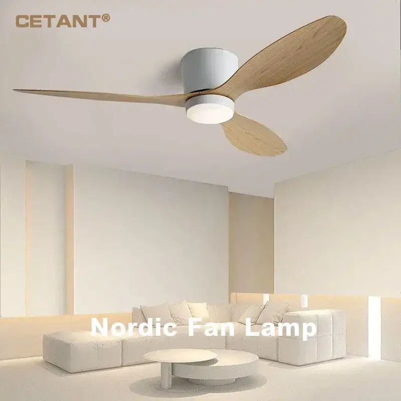 Nordic ceiling fan light with remote control Commander Maintenant