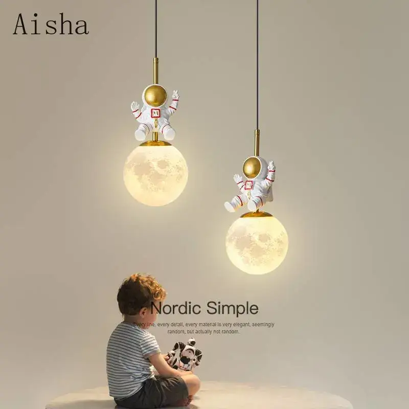 Prix Choc Nordic astronaut pendant light decorative interior lamp