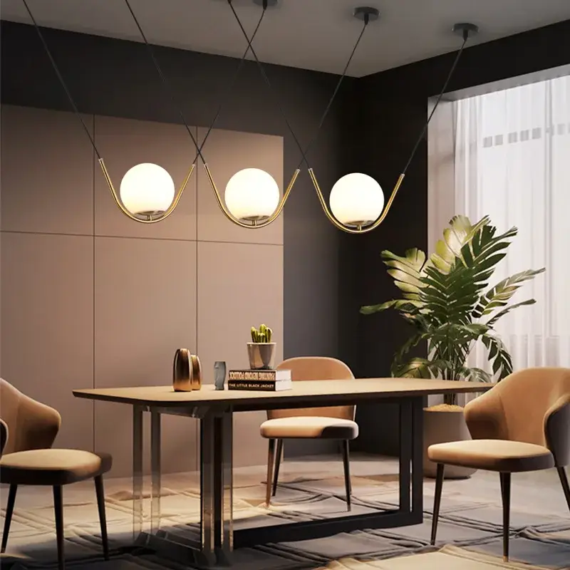 Meilleure Vente Modern nordic glass pendant light for restaurant, cafe and shop