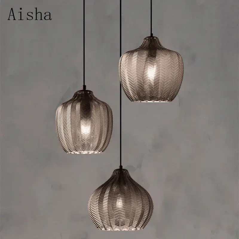 Nordic style glass pendant light for interior decoration Vente Flash