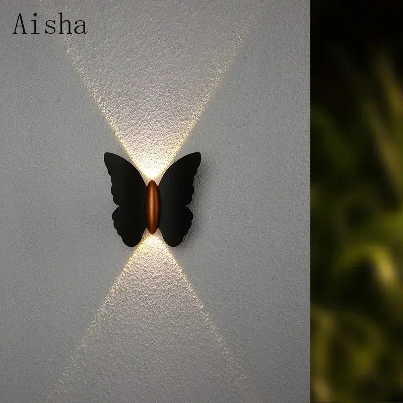 Decorative waterproof butterfly wall light for outdoor use Acheter Direct