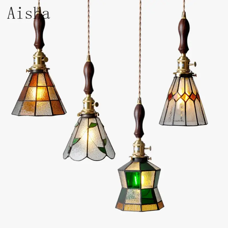 Retro glass pendant light for bar and restaurant decor Dernier Modèle
