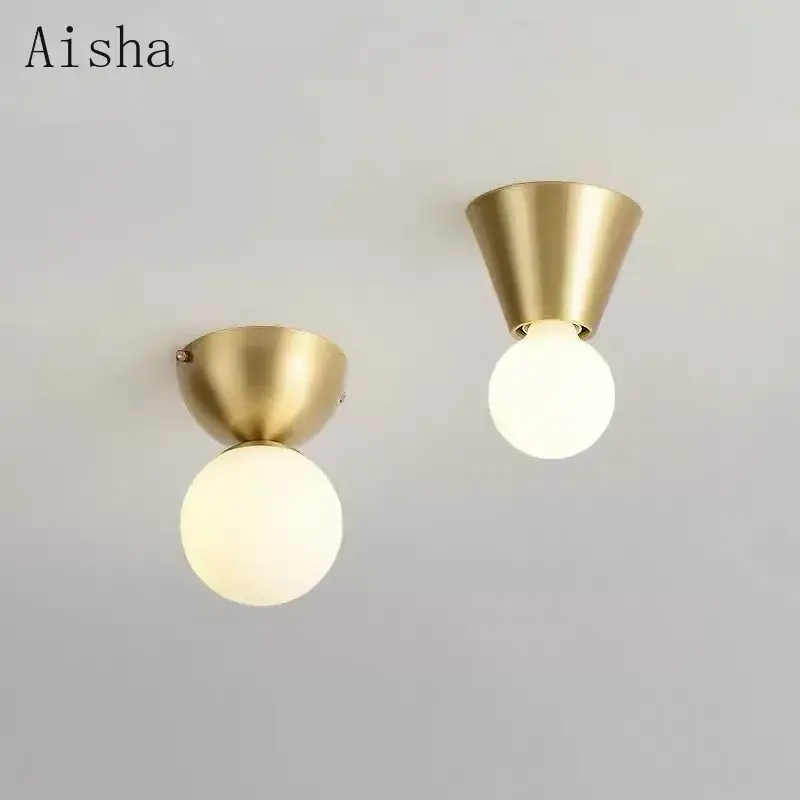 Pas Cher Brass ceiling light nordic simple decorative indoor lighting