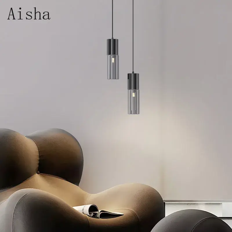 Glass pendant light decorative fixture for modern interiors Vente Directe