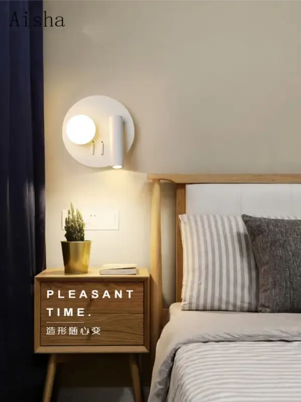 Modern rotating led wall light for decorative interiors Acheter En Ligne
