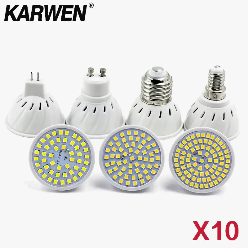 Led mr16 gu10 bulb set of ten indoor spotlights Acheter Direct