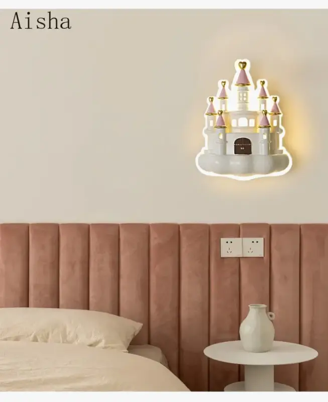 Offre Exclusive Creative castle wall light for children's bedroom night lamp