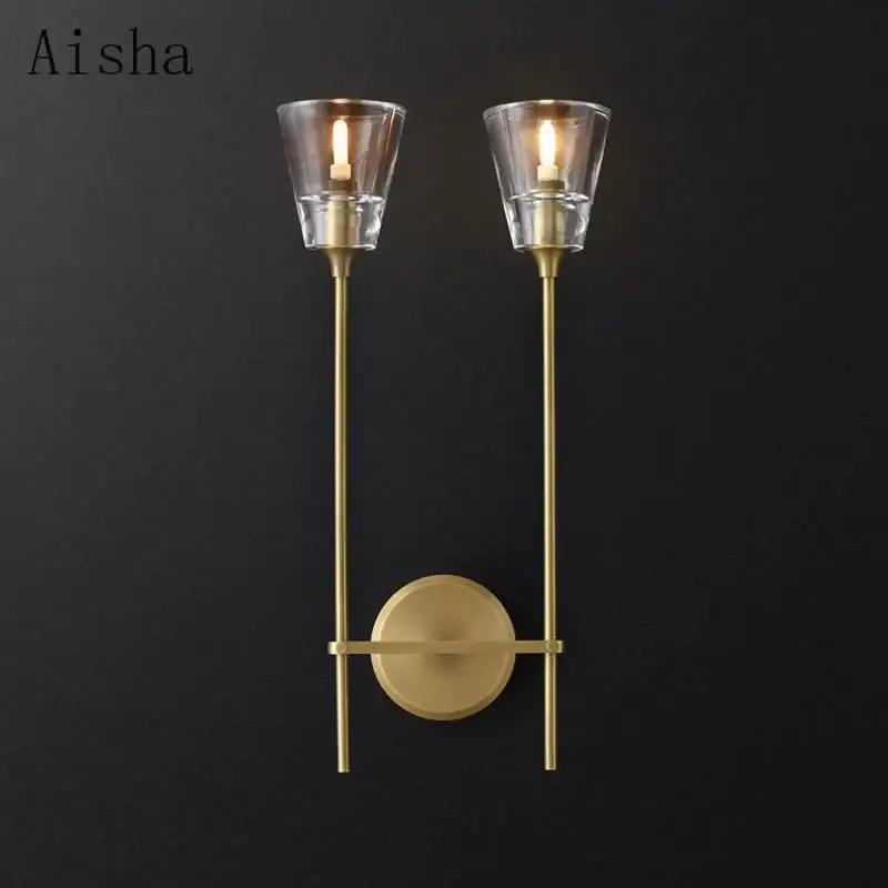 Postmodern wrought iron wall light for interior decor Offre Spéciale
