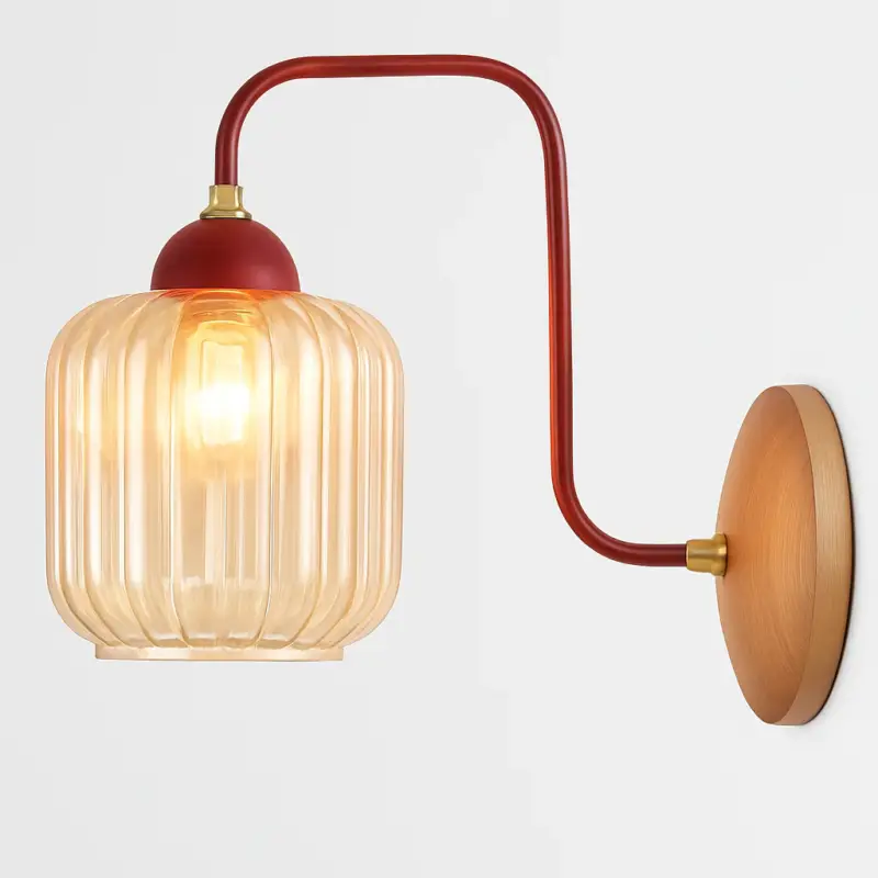 Medieval coloured glass wall light for interior decoration Commande En Gros