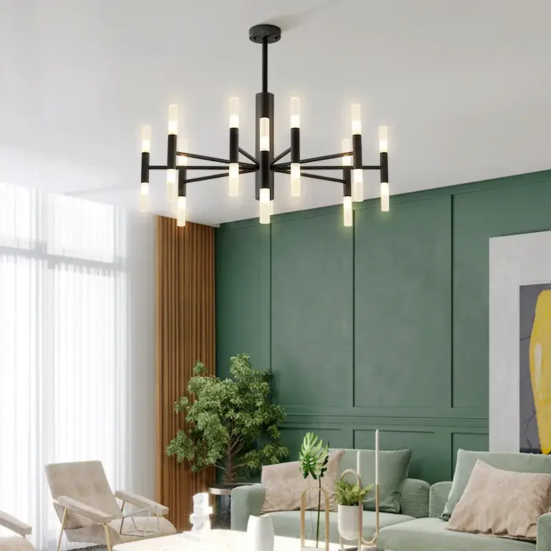 Vente Directe Modern art deco designer pendant chandelier for a bright interior