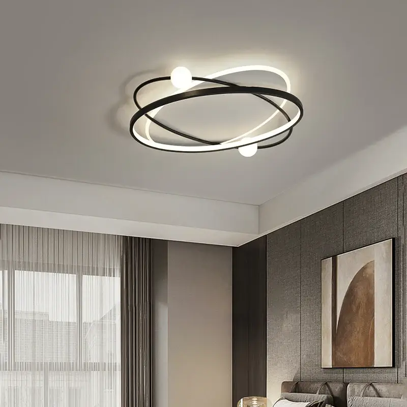 Modern led ceiling light with remote control for interior decor Populaire