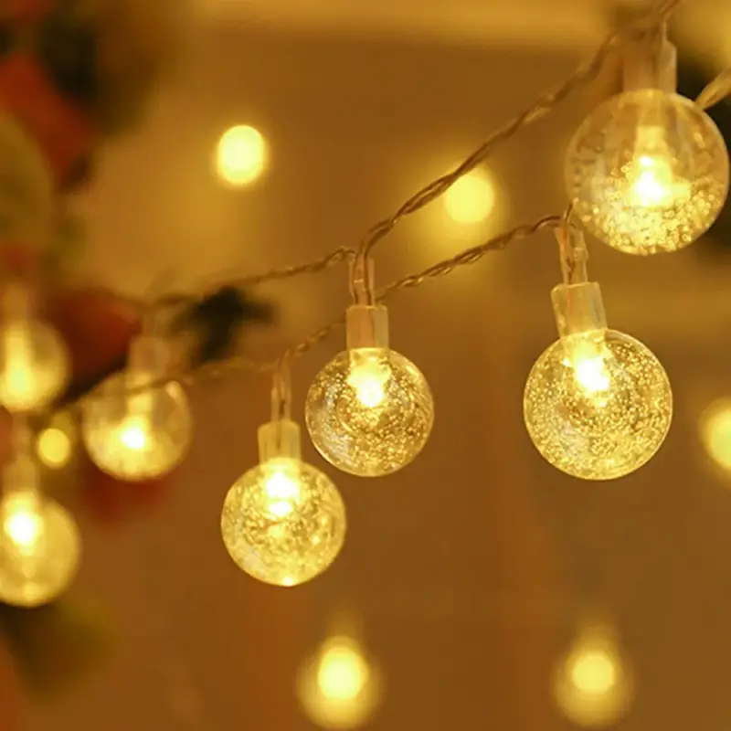 Satisfait Ou Remboursé Led crystal ball string lights for festive decorations