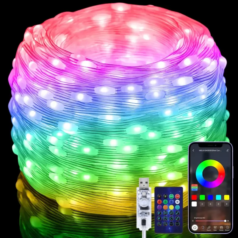 Vente Directe Programmable smart string lights for festive decorations