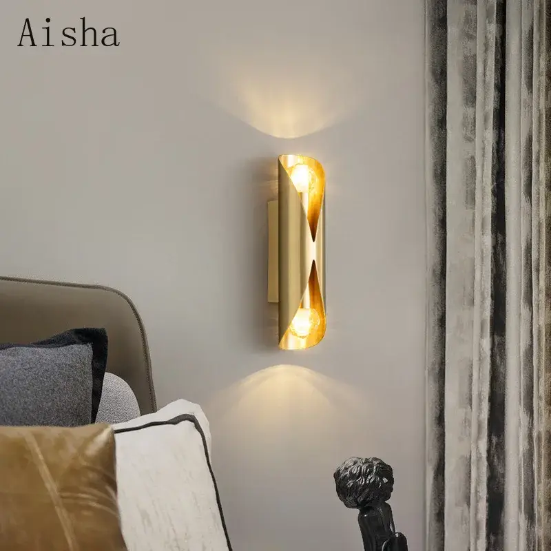 Prix Bas Retro gold copper wall light for an elegant interior
