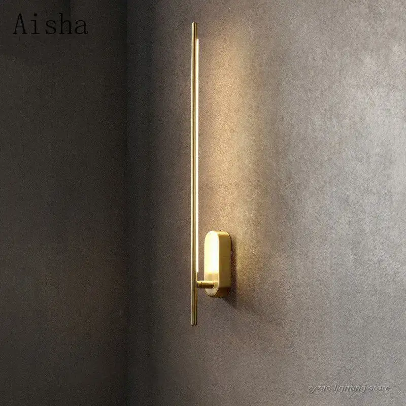 Nordic style copper led wall light for decorative interiors Bon Plan