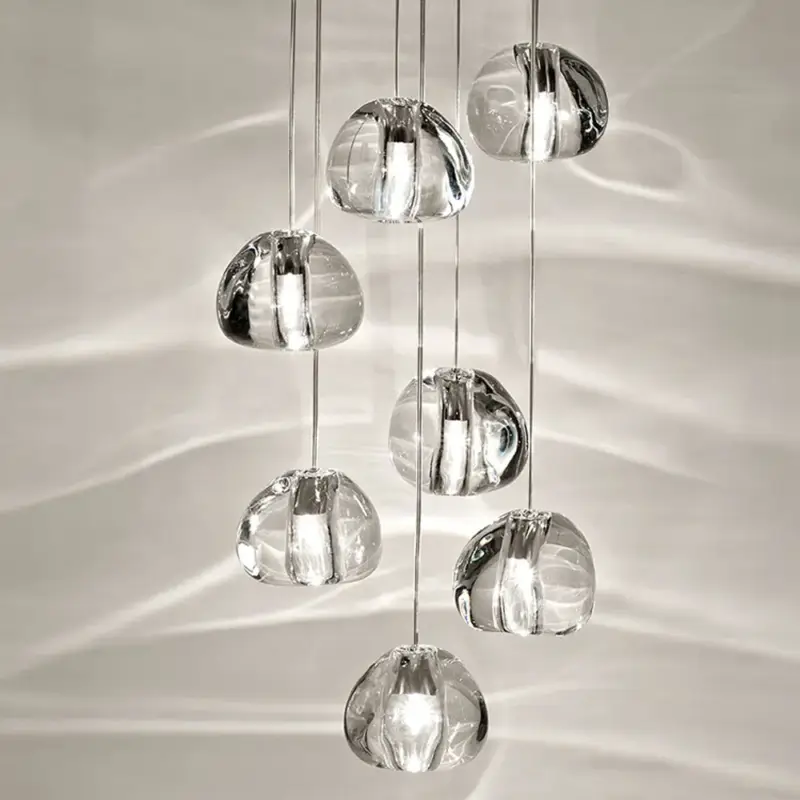 Bon Marché Crystal designer pendant light for modern elegant lighting