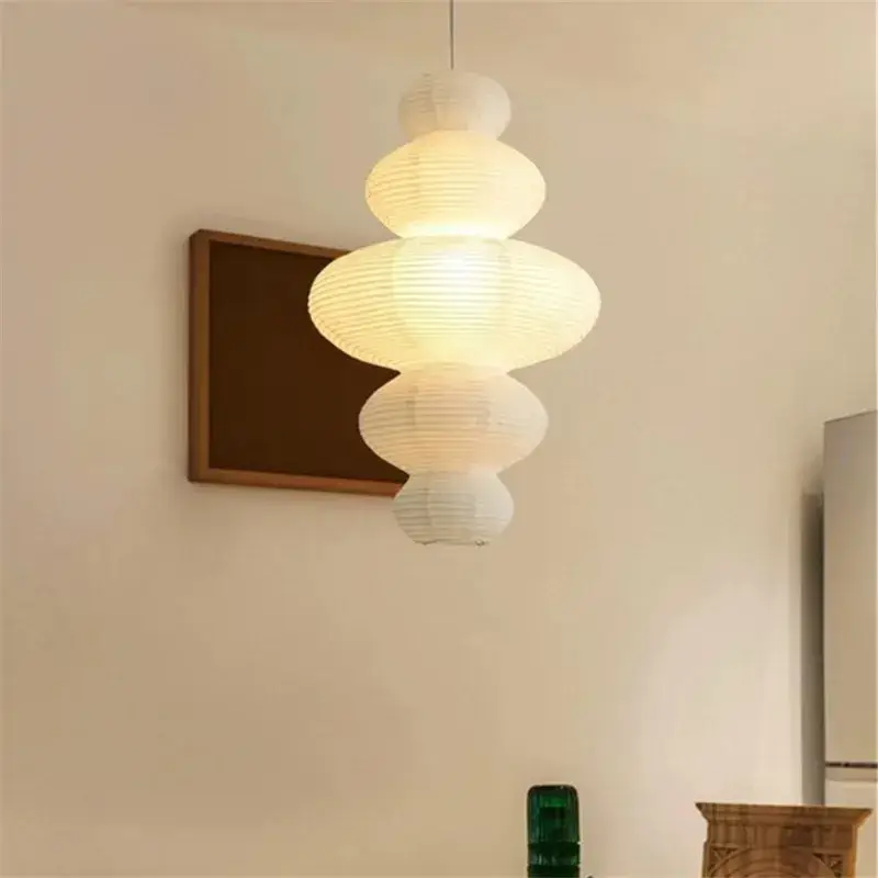 Noguchi wabi sabi rice paper pendant light minimalist vintage design Quantité Limitée