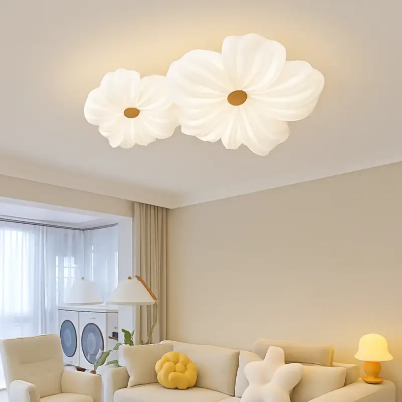 Nordic floral ceiling light for children's room decor Offre Limitée