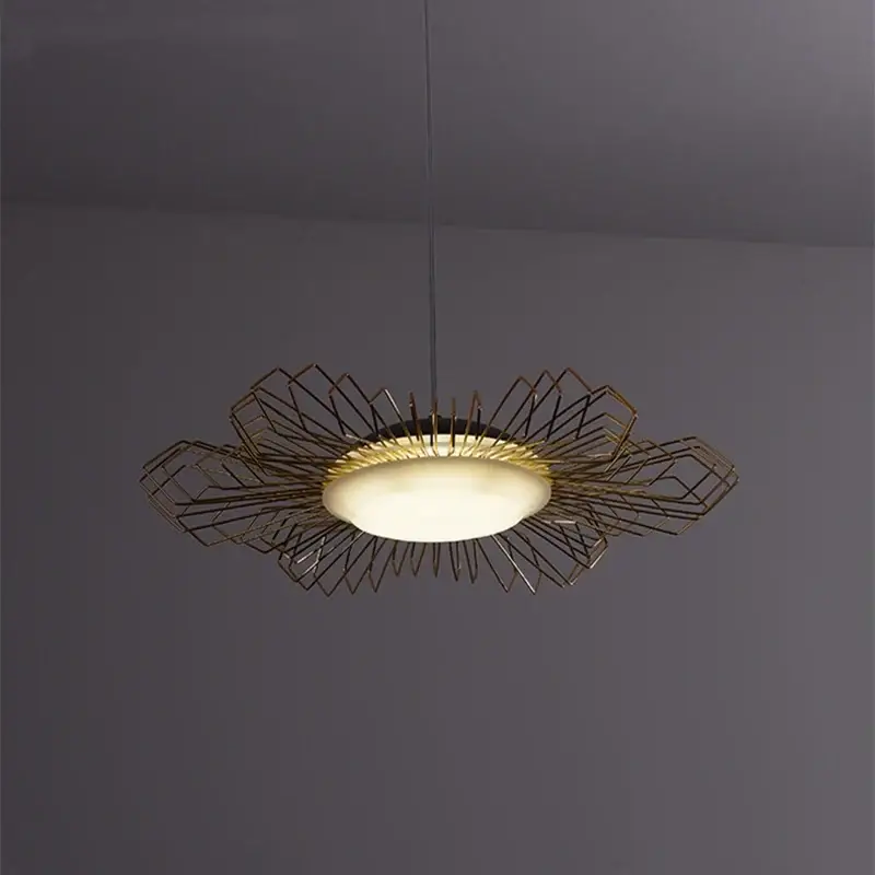Floral design pendant chandelier with adjustable led lighting for i... Prix Réduit