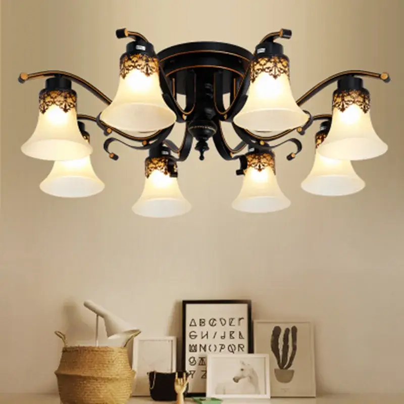 Bon Plan Vintage glass and metal retro ceiling light