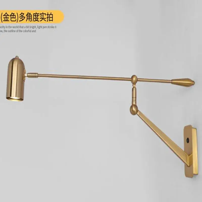 Retractable led wall light with folding arm Satisfait Ou Remboursé