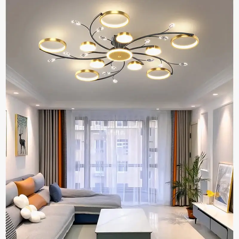 Retour Gratuit Nordic luminous chandelier for elegant indoor lighting