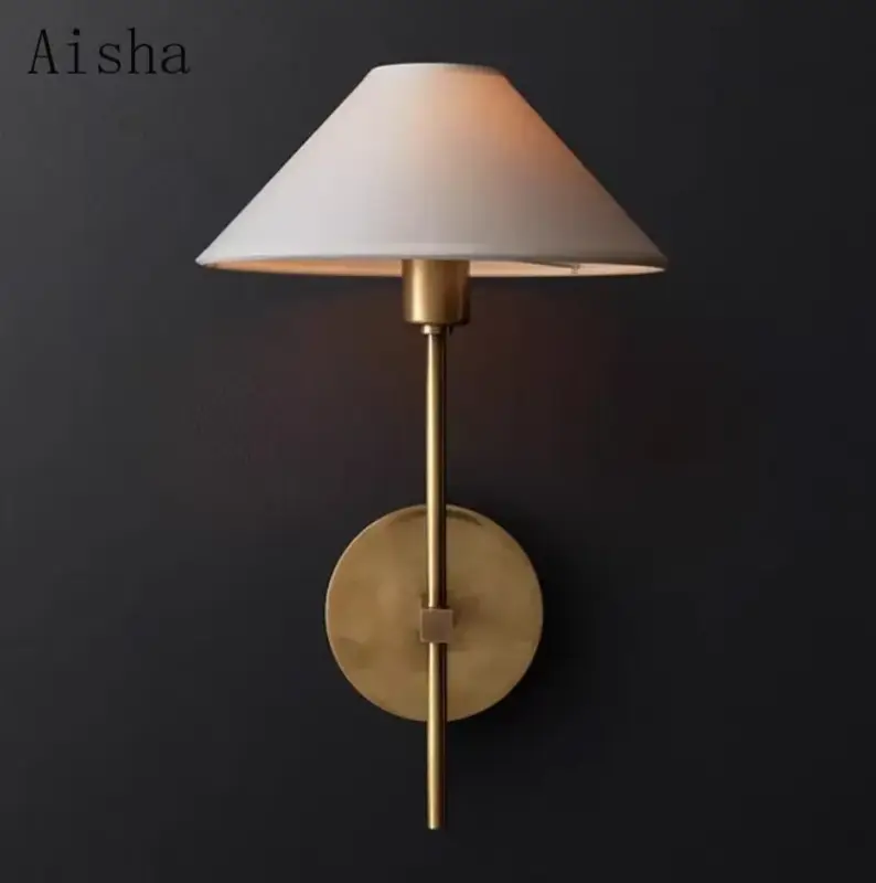 Meilleur Prix Designer fabric wall light for modern indoor lighting