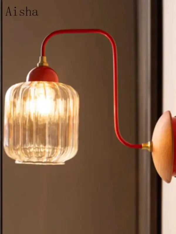 Prix Bas Creative medieval coloured glass wall light for interior decoration