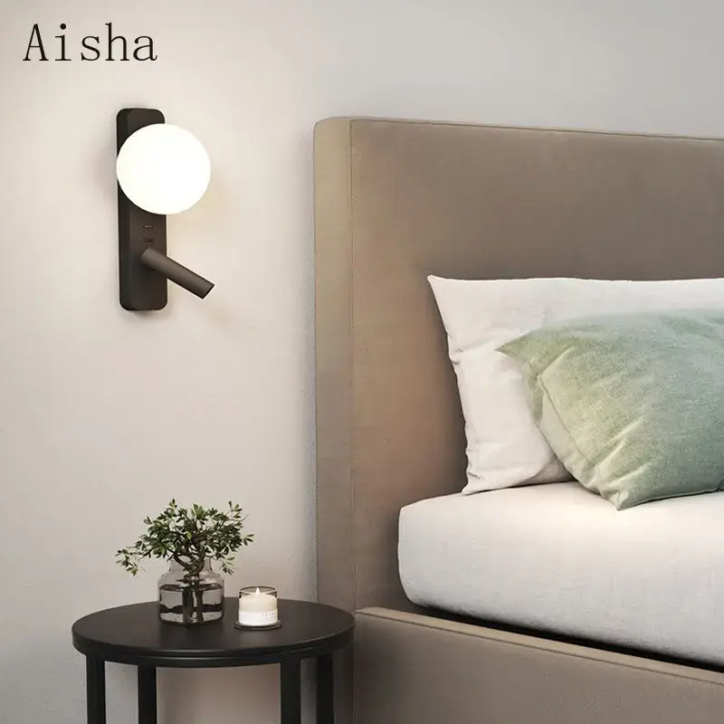 Nordic moon design decorative led wall light for interiors Retour Gratuit