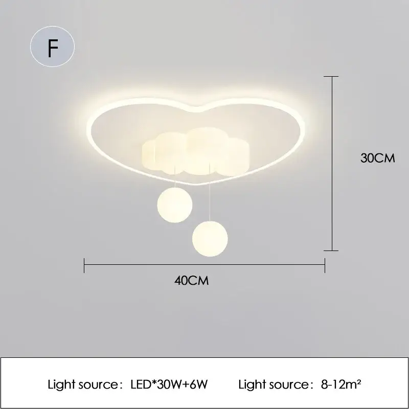 Super Prix Minimalist and cosy led cloud ceiling light for children's room