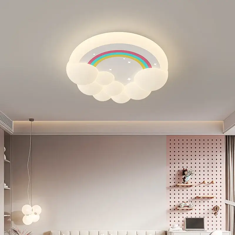 Modern led ceiling light with clouds and bubbles for children's... Authentique