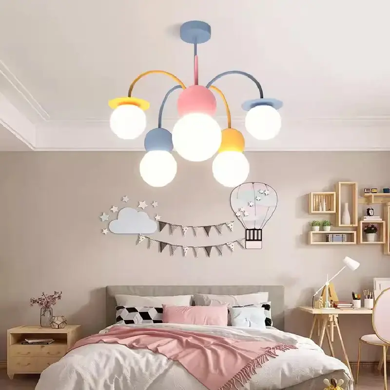 Prix Choc Happy planet led ceiling light for children's room, creative an...