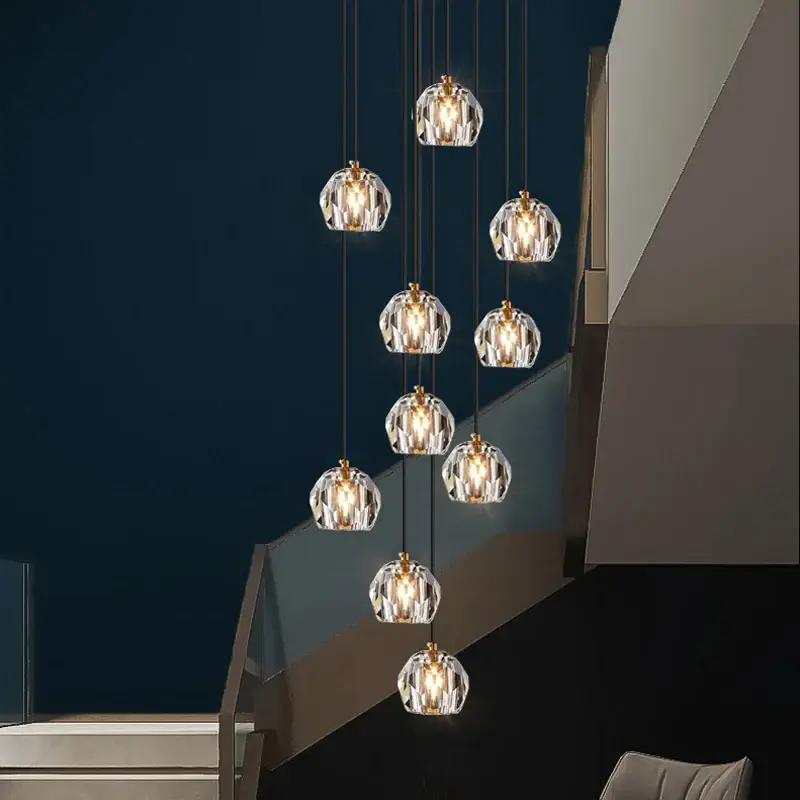 Contemporary crystal chandelier for restaurant, café and bar Dernière Chance