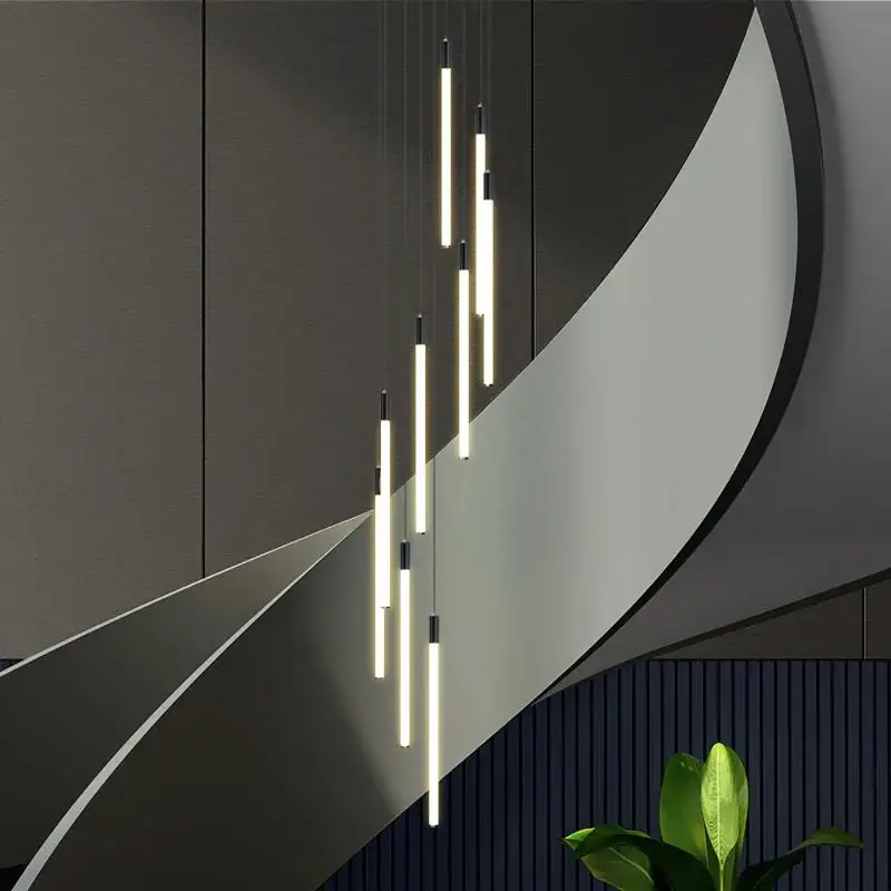 Réduction Modern spiral led chandelier for indoor lighting
