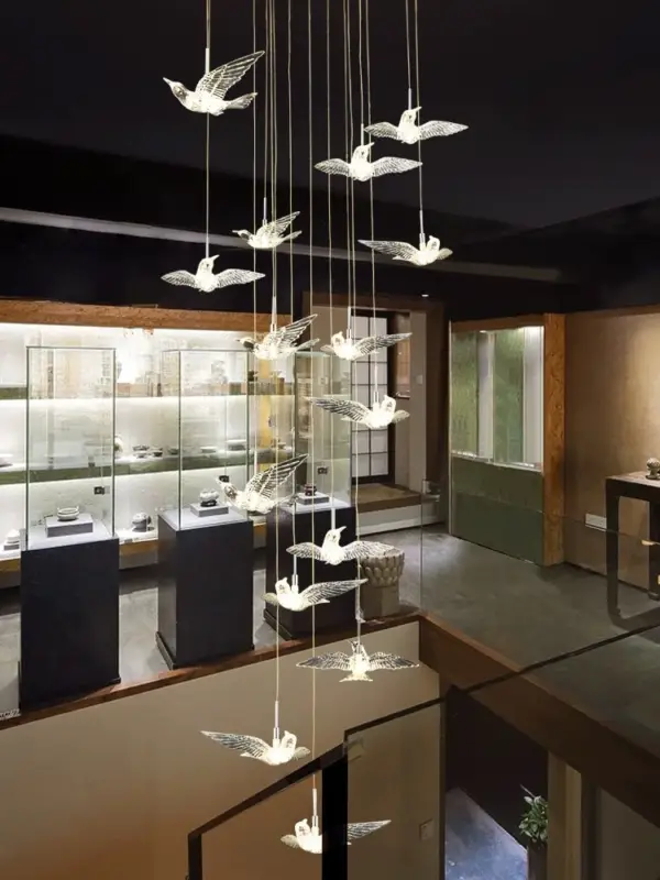 Retour Gratuit Minimalist acrylic chandelier for modern interior lighting