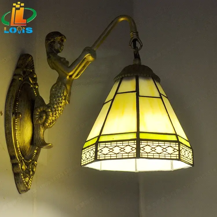 Jusqu'à Épuisement Des Stocks European retro mediterranean tiffany wall light decorative lighting