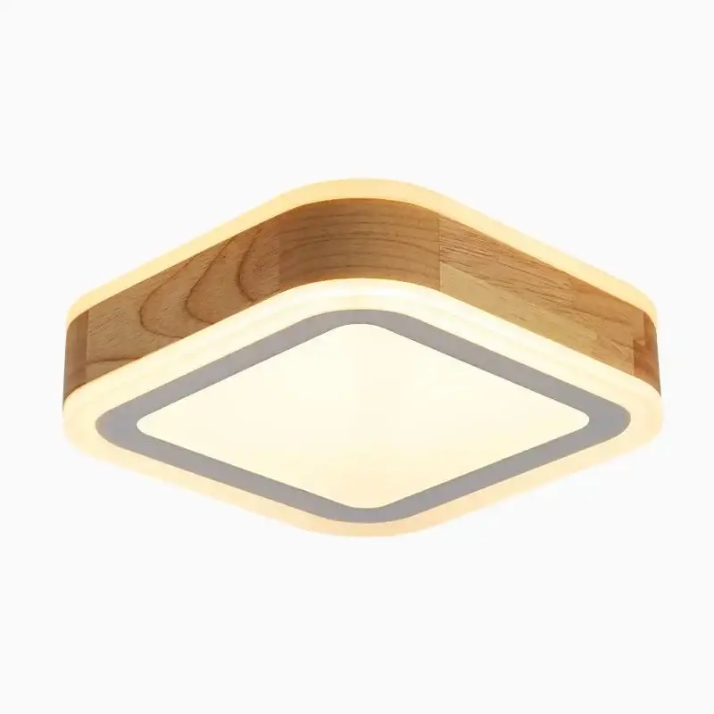 Modern wooden led ceiling light for minimalist interiors Prix Cassé