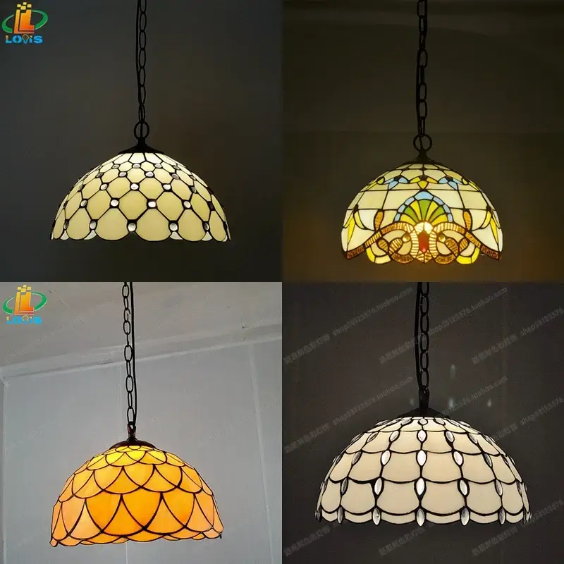 Seulement Aujourd'hui Antique tiffany chandelier for restaurant, café, bar and hallway
