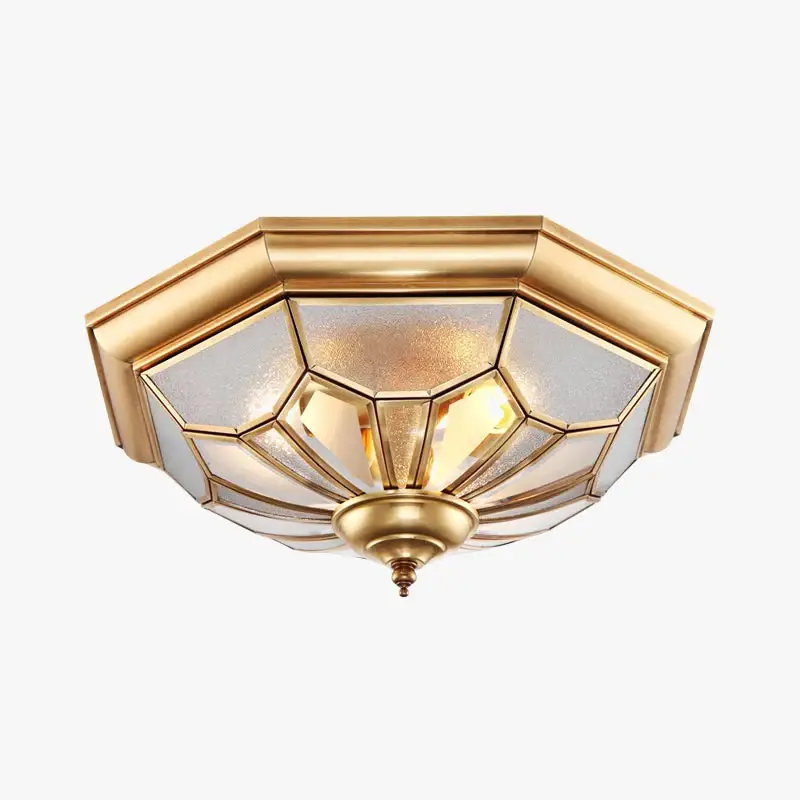 Retro copper ceiling light for european interiors and balconies Dernière Chance
