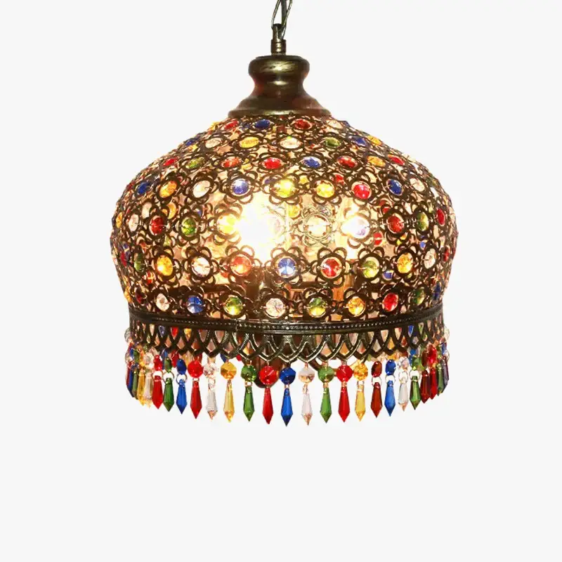 Vintage turkish chandelier bohemian style stained glass romantic fo... Promotion Saisonnière