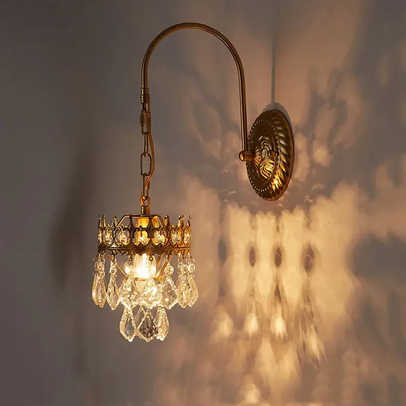 Commander Maintenant Luxury crystal wall light for indoor and outdoor decoration