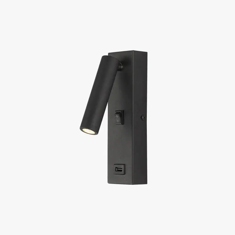 Modern rotating led spotlight with metal switch for reading Commander Vite